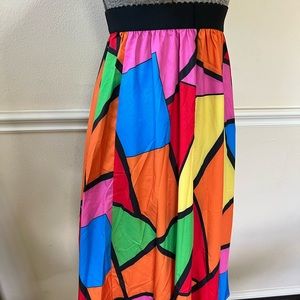 Colorful long maxi skirt